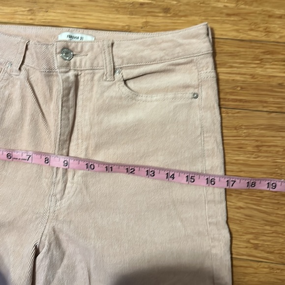 Blush Pink Forever 21 Corduroy Pants Size L - Picture 5 of 7